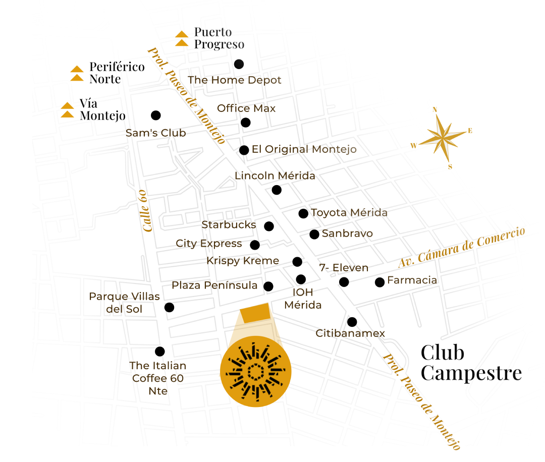 Ubicación Vía Montejo